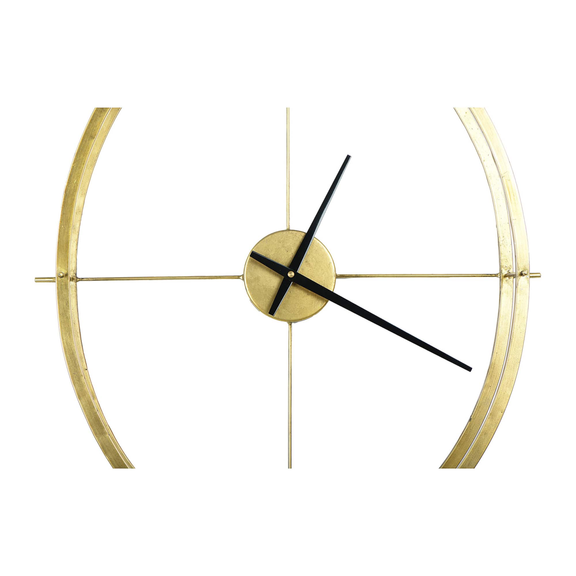 Hello Honey® 2.5ft. Gold Double Frame Round Clock